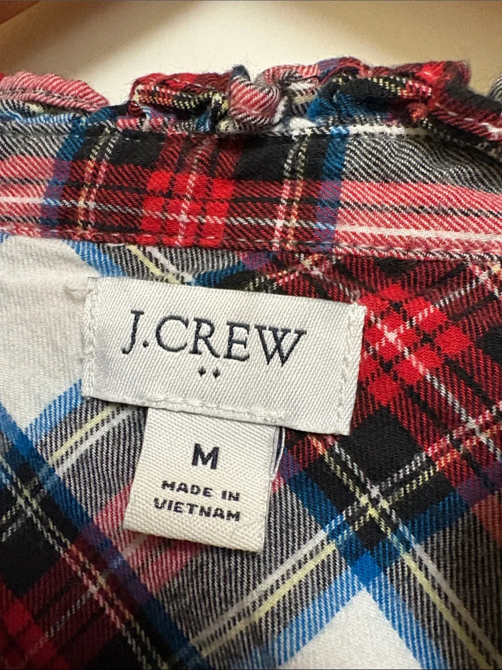 J. Crew Cotton Plaid Button-Up Shirt